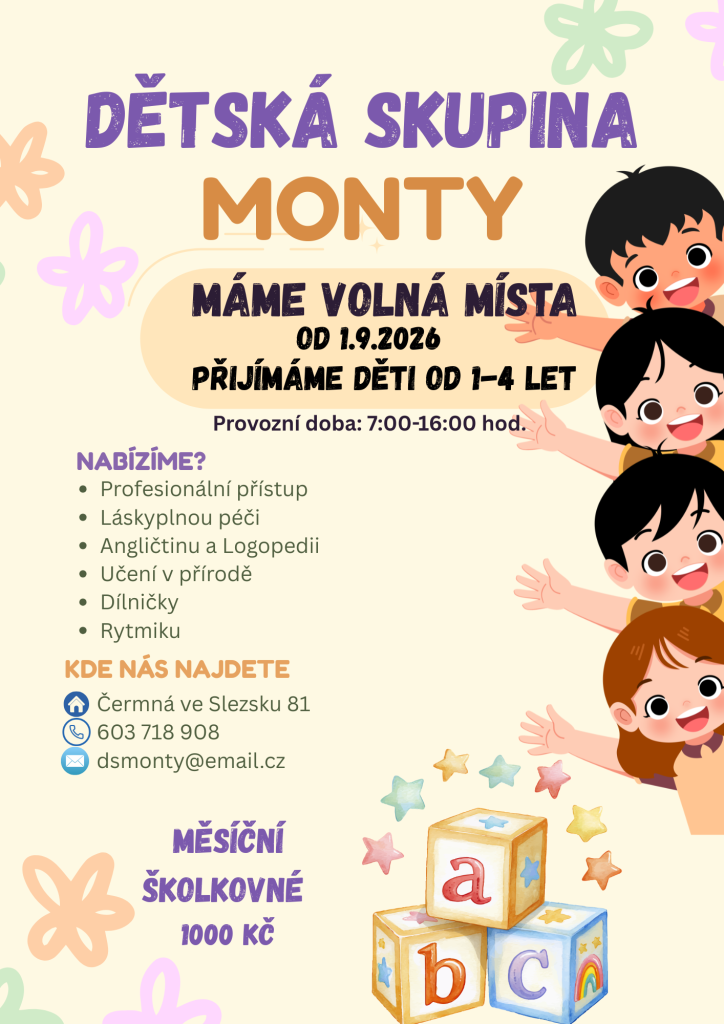 letáček Monty